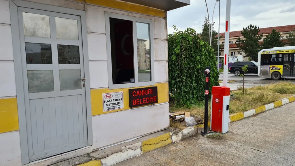 Çankırı Belediyesi plaka tanıma kulübesi